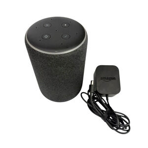 Amazon R9P2A5 Echo 3rd Gen. Smart Speaker w/Power Adpt Heather Gray Tested Works